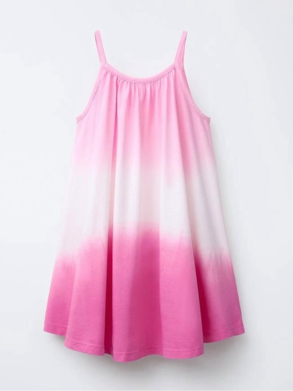 New ZARA Girls Pink Ombre Tie Dye Sleeveless Dress